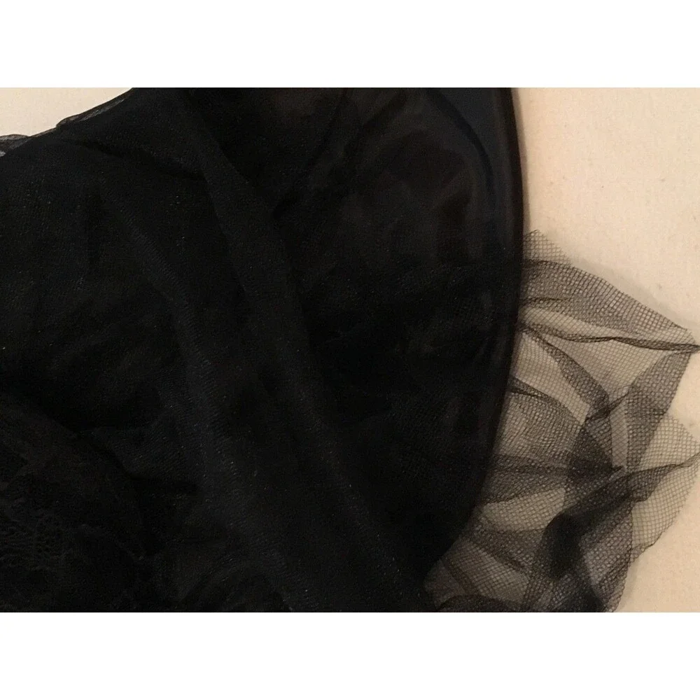 Black Tulle Petticoat 3-Layer Petticoat One Size Halloween Costume
